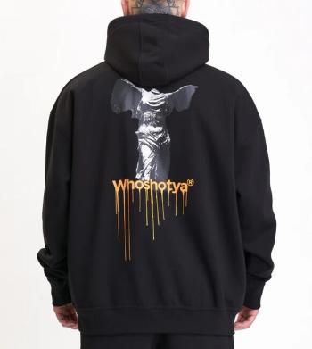 Whoshotya Headless Oversized Hoodie Black - XL