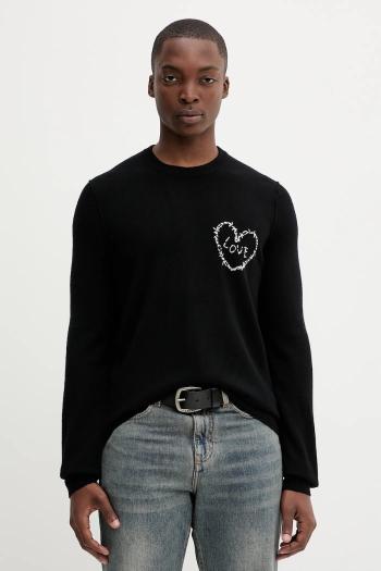 Vlnený sveter ZADIG&VOLTAIRE čierna farba, ľahký, KMSW01793