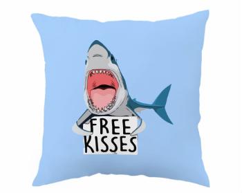 Polštář shark free kisses