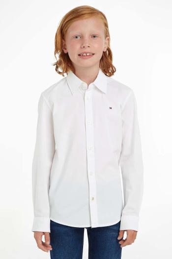 Detská košeľa Tommy Hilfiger biela farba,KB0KB06965