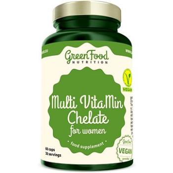 GreenFood Nutrition Multi VitaMin Chelate pre ženy 60 kapsúl (8594193921409)