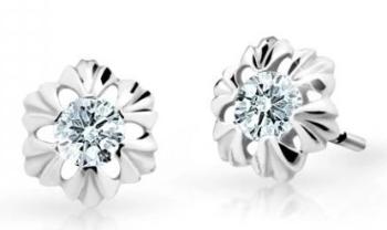 Cutie Jewellery Detské náušnice z bieleho zlata C2213-30-X-2 biela