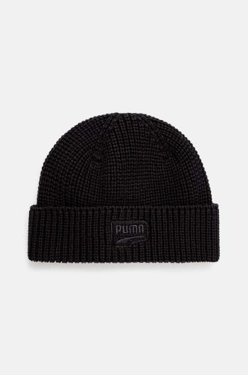 Bavlnená čiapka Puma RE:Collection DT Beanie čierna farba, z hrubej pleteniny, bavlnená, 025496