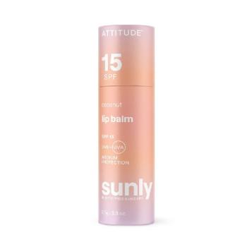 Attitude Minerálny ochranný balzam na pery s vôňou kokosu SPF 15 (Lip Balm) 8,5 g