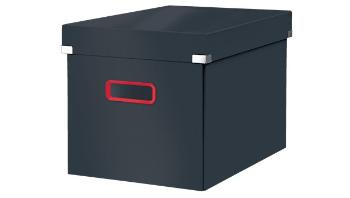 LEITZ Štvorcová krabica Click&Store COSY, veľkosť L (A4), zamatovo šedá