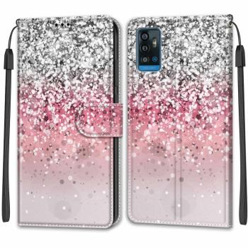 ART Peňaženkový kryt pre ZTE Blade A71 2020 PINK GLITTER