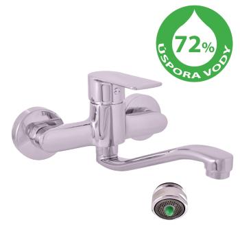 RAV Slezák RAV Slezák - Sporiaca vodovodná batéria drezová/umývadlová VLTAVA ECO, Farba: chróm, Rozmer: 150 mm VTE401.5/26