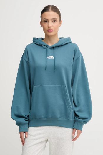 Mikina The North Face Essential zelená farba, s kapucňou, jednofarebná, NF0A89ENBQ51