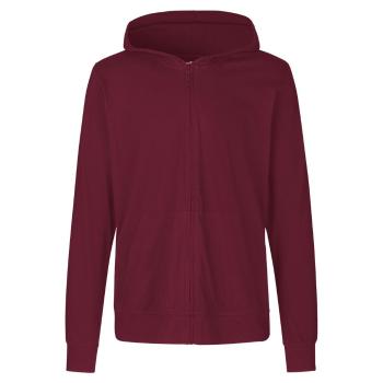 Neutral Ľahká mikina na zips z organickej Fairtrade bavlny - Bordeaux | XXXL