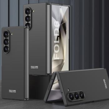 GKK Plastový kryt so sklom pre vonkajší displej Samsung Galaxy Z Fold6 5G čierny