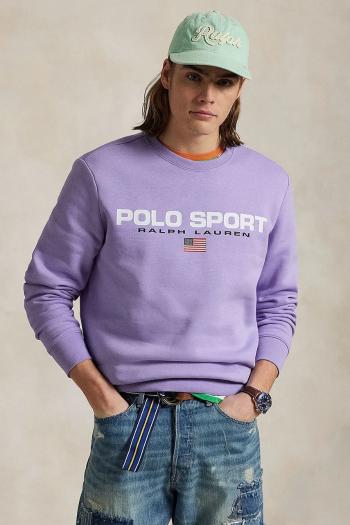 Mikina Polo Ralph Lauren pánska, biela farba, s potlačou, 710835770