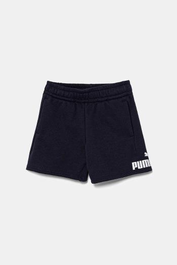 Detské krátke nohavice Puma ESS No. 1 Logo Shorts TR tmavomodrá farba, nastaviteľný pás 684935