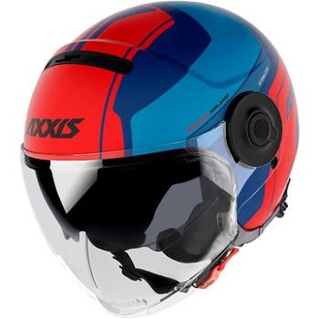 Axxis Raven SV ABS Milano, otvorená helma matt blue red (MOTO32227nad)