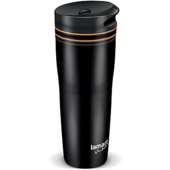 Lamart termohrnček 360 ml čierno/oranžový MANQ LT4051