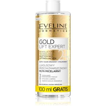 Eveline Cosmetics Gold Lift Expert čistiaca micelárna voda pre zrelú pleť 500 ml