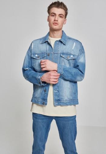 Urban Classics Ripped Denim Jacket bleached - L