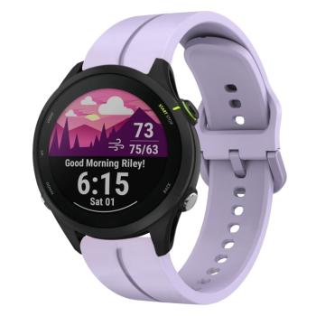 SILICONE Vymeniteľný remienok pre Garmin Forerunner 255 Music fialový