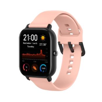 SILICONE Remienok pre Amazfit GTS 4 Mini ružový