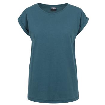 Dámske tričko Urban Classics Ladies Extended Shoulder Tee teal - XXL