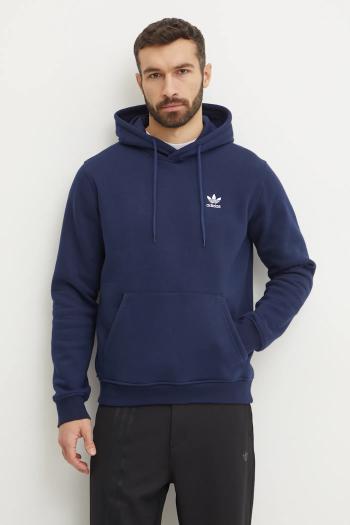 Mikina adidas Originals Essential pánska, tmavomodrá farba, s kapucňou, jednofarebná, IY4929
