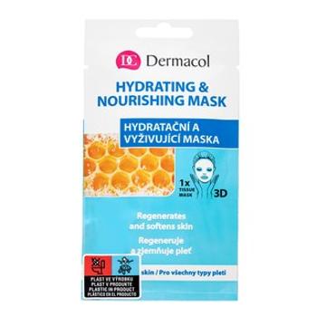 Dermacol Hydrating & Nourishing Mask plátienková maska s hydratačným účinkom 15 ml