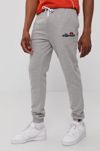 Nohavice Ellesse pánske, šedá farba, s nášivkou, SHS08783