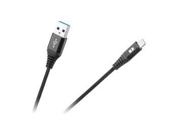 Kábel REBEL RB-6002-100-B USB/Lightning 1m Black