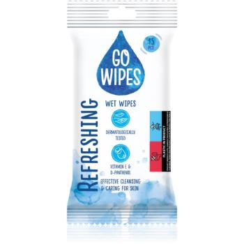 GoWipes Refreshing vlhčené čistiace obrúsky na ruky 15 ks