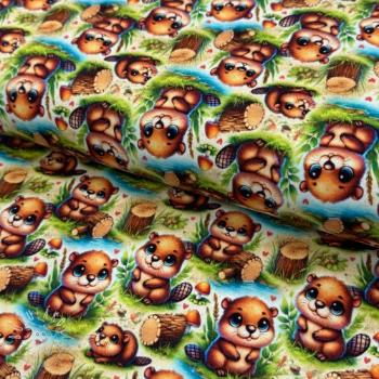 Úplet A little bever action design A digital print