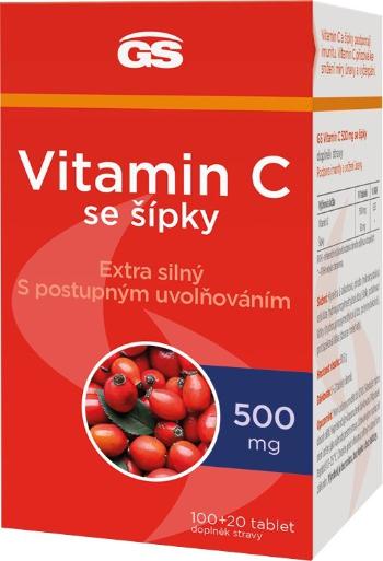 GS Vitamín C 500 so šípkami 100+20 tabliet