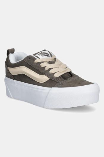 Semišové tenisky Vans Knu Stack hnedá farba, VN000CP69JC1