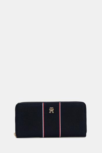 Peňaženka Tommy Hilfiger dámska, tmavomodrá farba, AW0AW17954