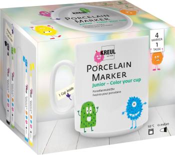 Kreul Porcelain Marker medium Junior Set Sada fixiek na keramiku