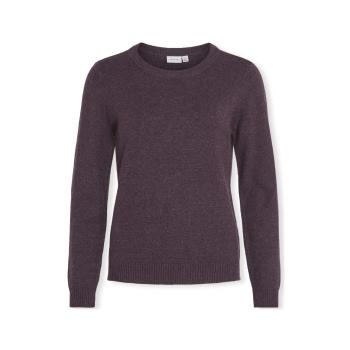 Vila  Noos Ril O-Neck L/S - Plum Perfect  Svetre Fialová