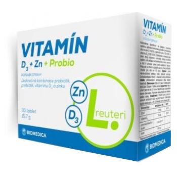 BIOMEDICA Vitamín D3 + Zn + Probio 30 tabliet