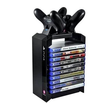 Numskull PlayStation 4 Premium Games Tower + Dual Charger (702658993832)