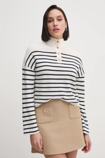 Vlnený sveter Tommy Hilfiger dámsky, béžová farba, WW0WW44981