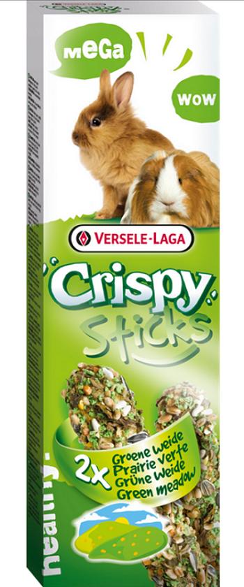 Maškrta Versele Laga Crispy Mega tyčinky králik/morča "Green Meadow" 2ks 140g