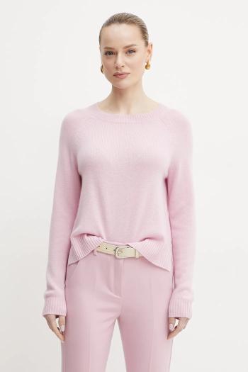 Kašmírový sveter Weekend Max Mara dámsky, ružová farba, tenký, 2515361021600