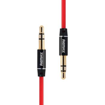 Remax RL-L200 Mini jack 3,5 mm-es AUX kábel, 2 m, piros (RL-L200 red)