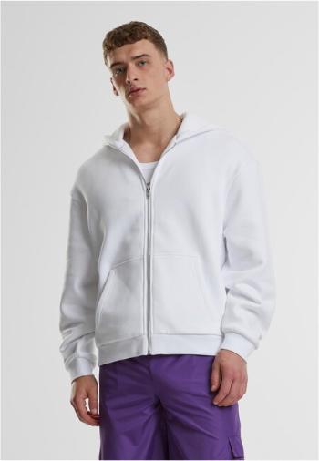 Urban Classics Fluffy Zip Hoody white - L