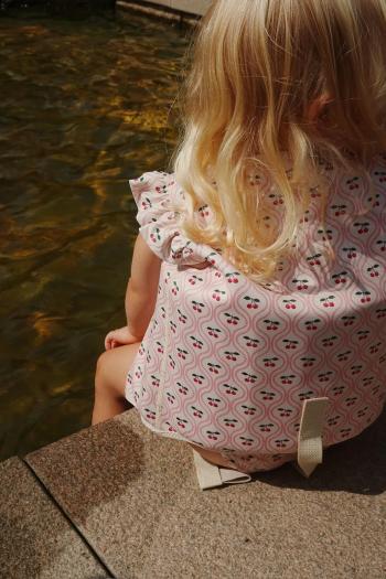 Detská plavecká vesta Konges Sløjd AVERY SWIM VEST béžová farba, KS103230