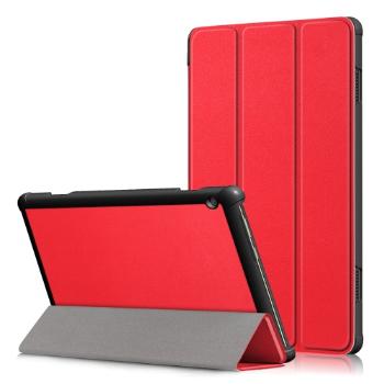 LEATHER Zaklápací obal Lenovo Tab M10 (X605F / X505L / X505F / ZA4G0019CZ / ZA480034CZ)  červený