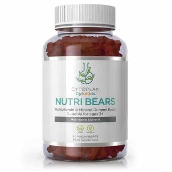 NUTRI BEARS - Gumoví medvedíci, multivitamíny pre deti, jahodové 90ks