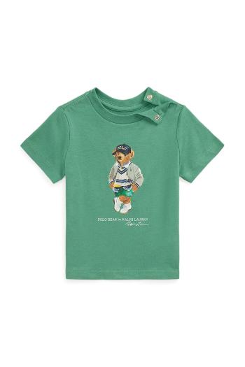 Tričko Polo Ralph Lauren zelená farba, 320973121001