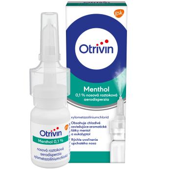 Otrivin Menthol 0,1% nosový sprej na upchatý nos 10 ml