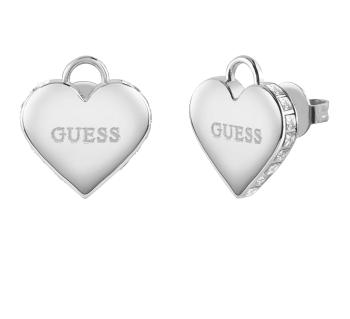 Guess Romantické oceľové náušnice Srdiečka Falling In Love JUBE02231JWRHT/U