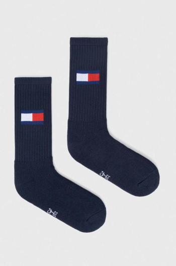 Ponožky Tommy Jeans 2-pak tmavomodrá farba, 701228222