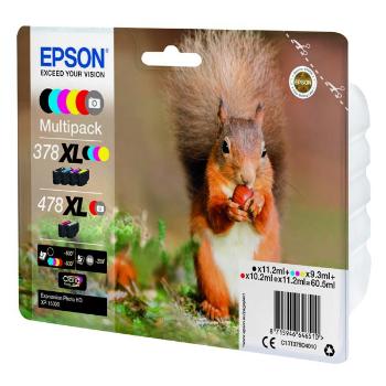 EPSON T379D (C13T379D4010) - originálna cartridge, čierna + farebná, 1x10,2ml/2x11,2ml/3x9,3ml