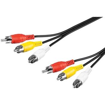 PremiumCord Kabel 3× CINCH-3× CINCH M/M 2 m (kjackcmm3-2)